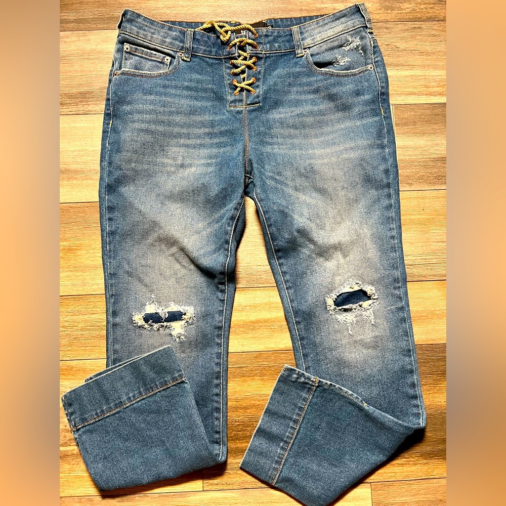 NWT Ser.O.Ya Luca Mid Rise‎ Slim Jeans- 30